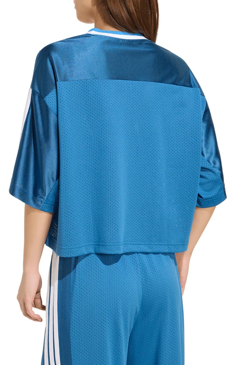 adidas Stadium Mesh T-Shirt, Alternate, color, Dusky Petrol/ Ray Blue/ White