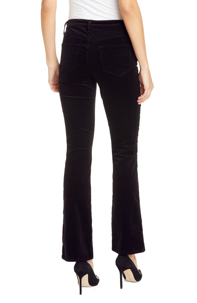 L'AGENCE Oriana High Waist Straight Leg Velveteen Jeans, Alternate, color,