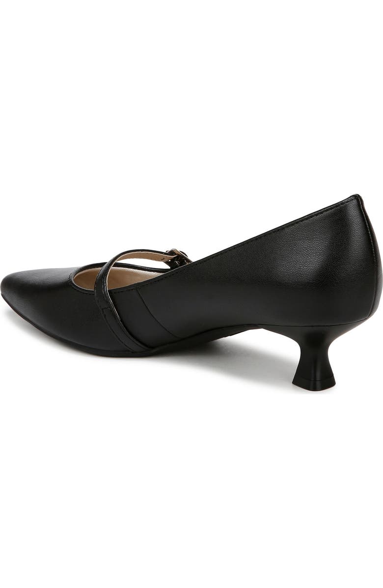 LifeStride Madelyn Mary Jane Pointed Toe Kitten Heel Pump, Alternate, color, Black/ Black