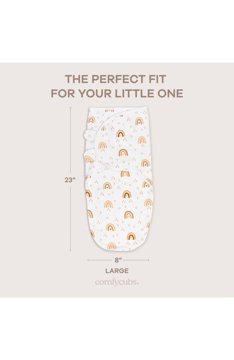 Comfy Cubs Easy Swaddle Blankets - Pack of 3, Alternate, color, Rainbow Bohemian