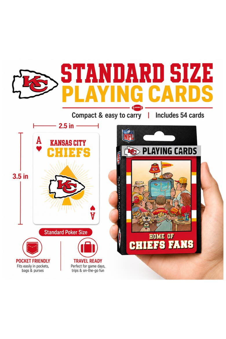 Kansas City Chiefs Fan Playing Cards, Alternate, color, Multicolor