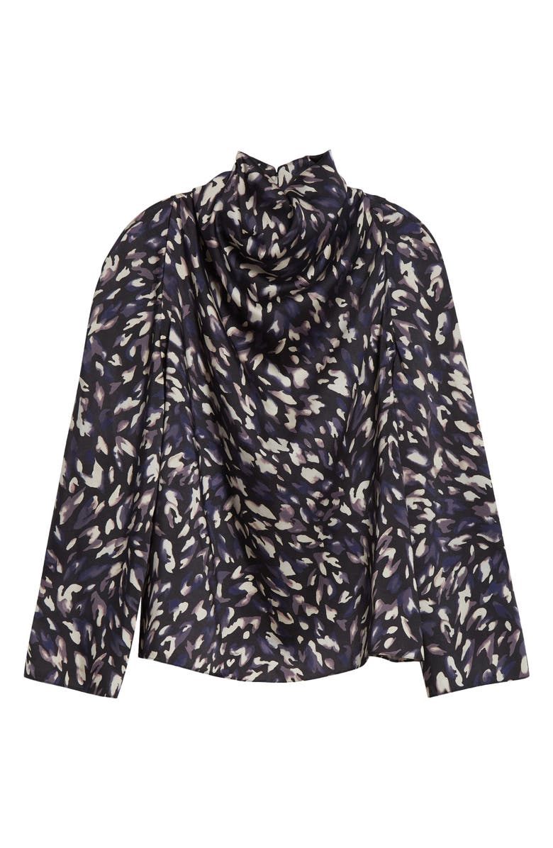 Altuzarra Cara Top, Alternate, color, Black Animal