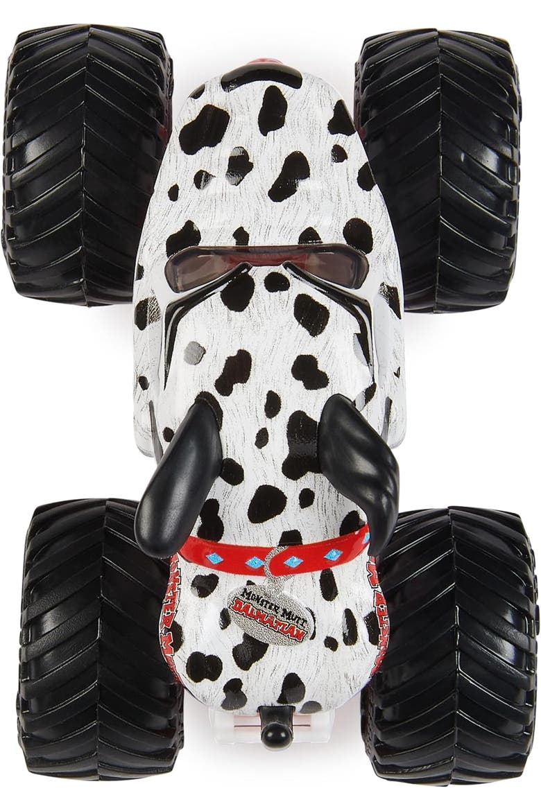 Monster Mutt Dalmatian Monster Truck, Die-Cast Vehicle, 164 Scale, Toy for Kids Ages 3 and up, Alternate, color, Black