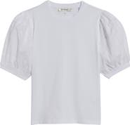 FRAME The Eyelet Sleeve Top