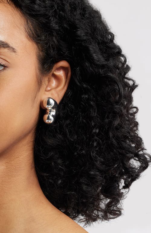 Jenny Bird Eliza Puffs Drop Earrings In High Polish Silver
