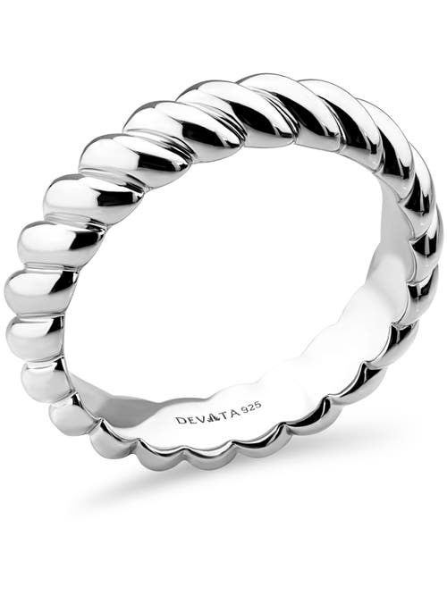 Devata Rope Band Ring In Metallic