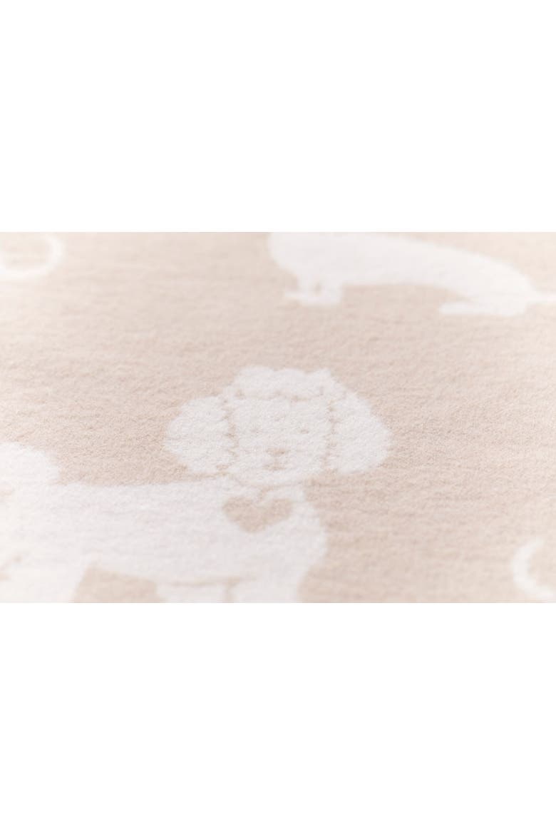 Juwel Dachshund Baby Blanket, Alternate, color, Ecru