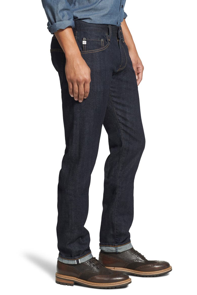 'Nomad' Skinny Fit Selvedge Jeans, Alternate, color, ALPHA