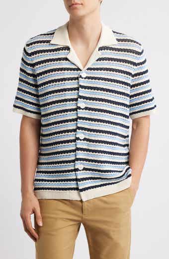 NN07 Henry 6636 Stripe Short Sleeve Organic Cotton Cardigan