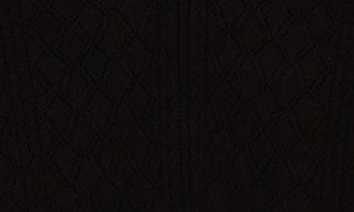 Dr2 By Daniel Rainn Pointelle Stitch Vintage Sweater In Black