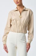 Trina Turk Outrun Cinched Waist Ponte Jacket