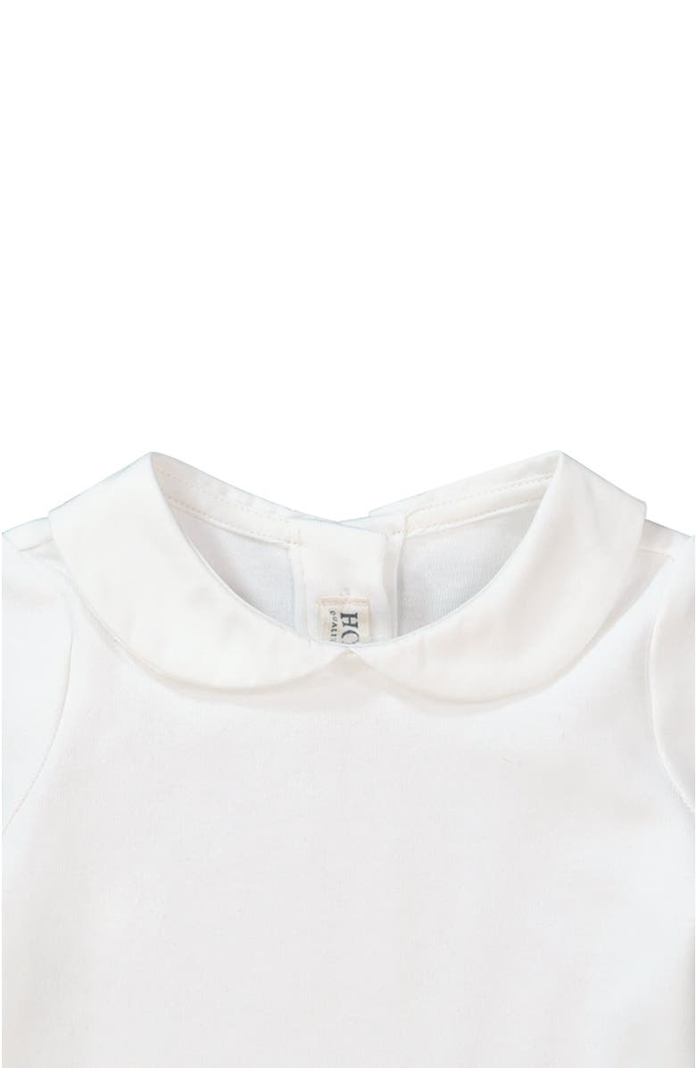 Hope & Henry Baby Peter Pan Collar Bodysuit, Unisex, Alternate, color, Soft White