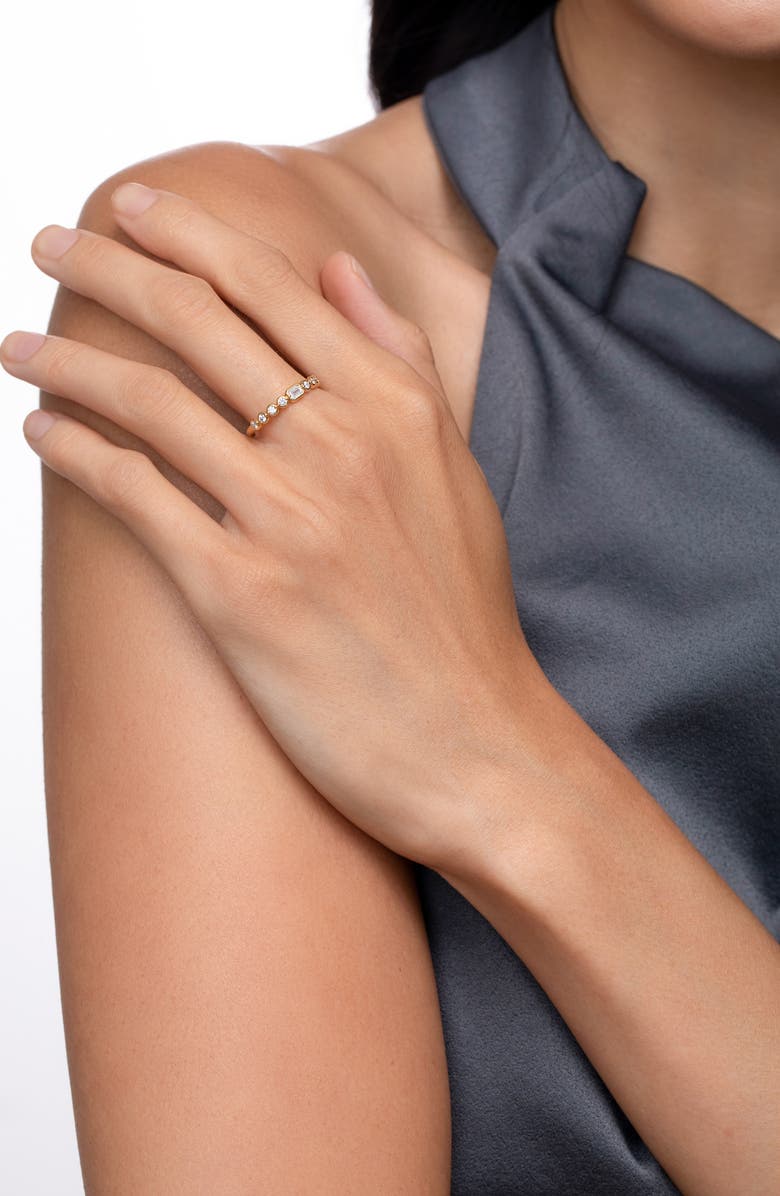 Bony Levy Monaco Mixed Diamond Stackable Ring, Alternate, color, 