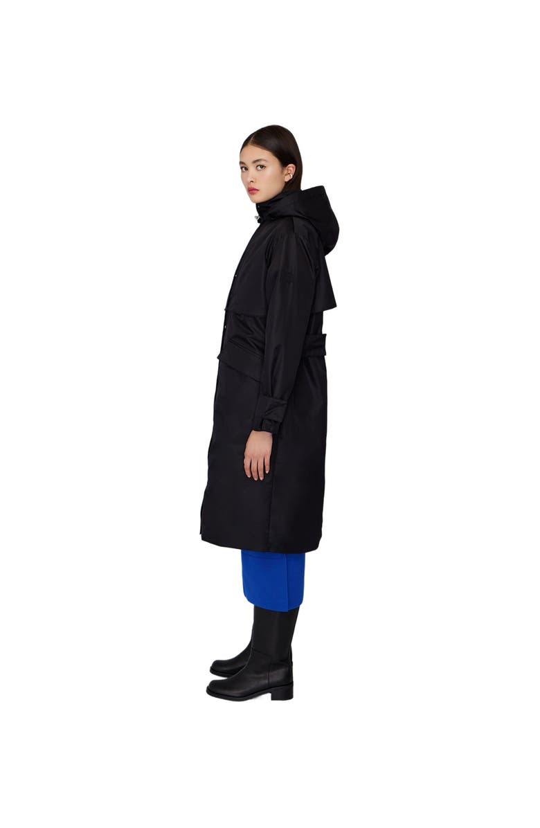Quartz Co. MARINA | Hooded 3-in-1 Trench Coat, Alternate, color, Black