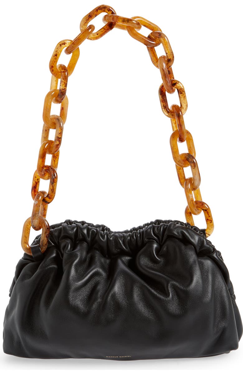 Mansur Gavriel Mini Twist Leather Top Handle Bag, Main, color,