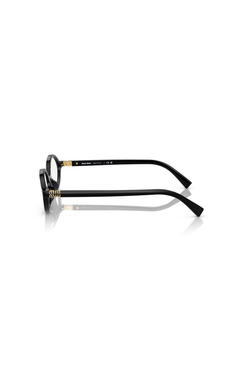 50mm Oval optical glasses, Alternate, color, Black