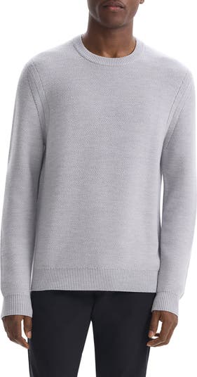 THEORY Maden Merino popular Wool Crewneck Sweater In Baltic/ Bering SZ L