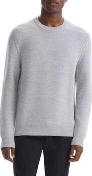 Theory Honeycomb Merino Wool Crewneck Sweater