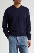 JW Anderson Loafer Stitch Cashmere V-Neck Sweater
