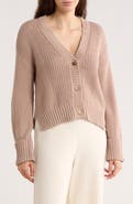 Vigoss Textured V-Neck Cardigan