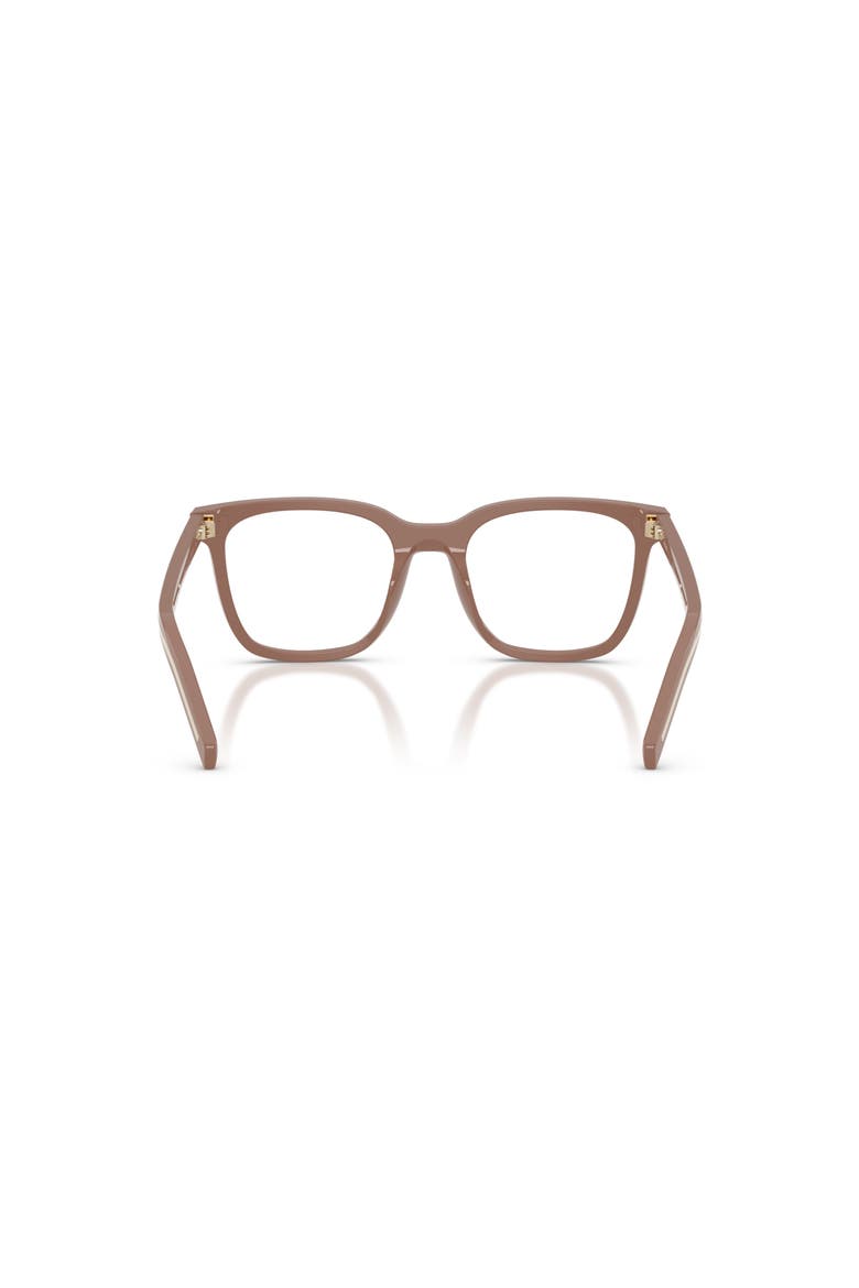 50mm Rectangle optical glasses, Alternate, color, Brown