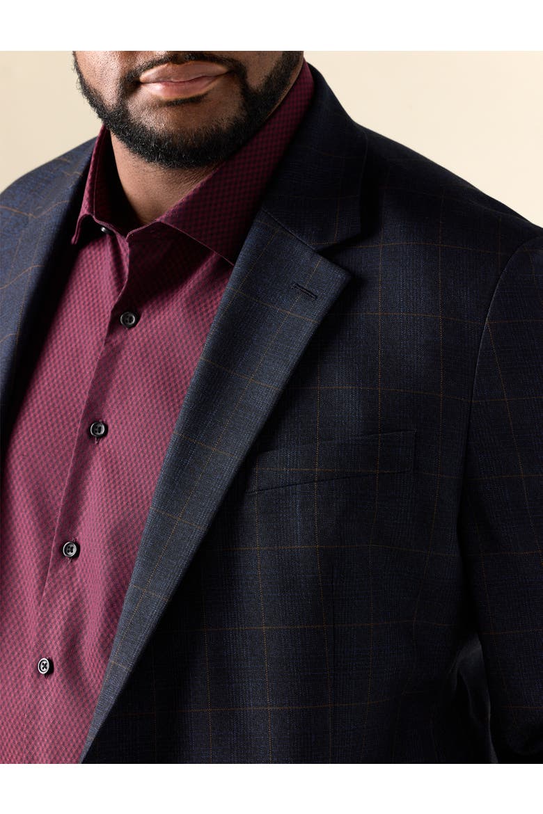 Big & Tall Glen Plaid Sport Coat, Alternate, color, NAVY