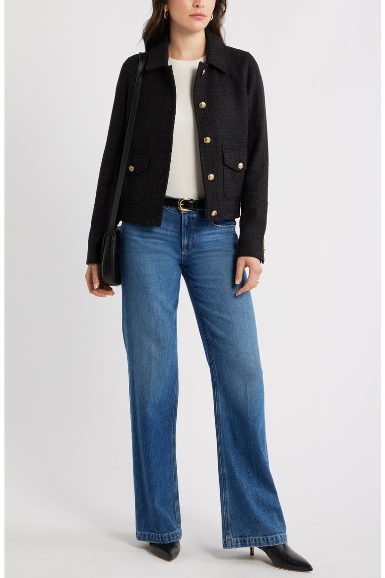 Tweed Jacket, Alternate, color, BLACK