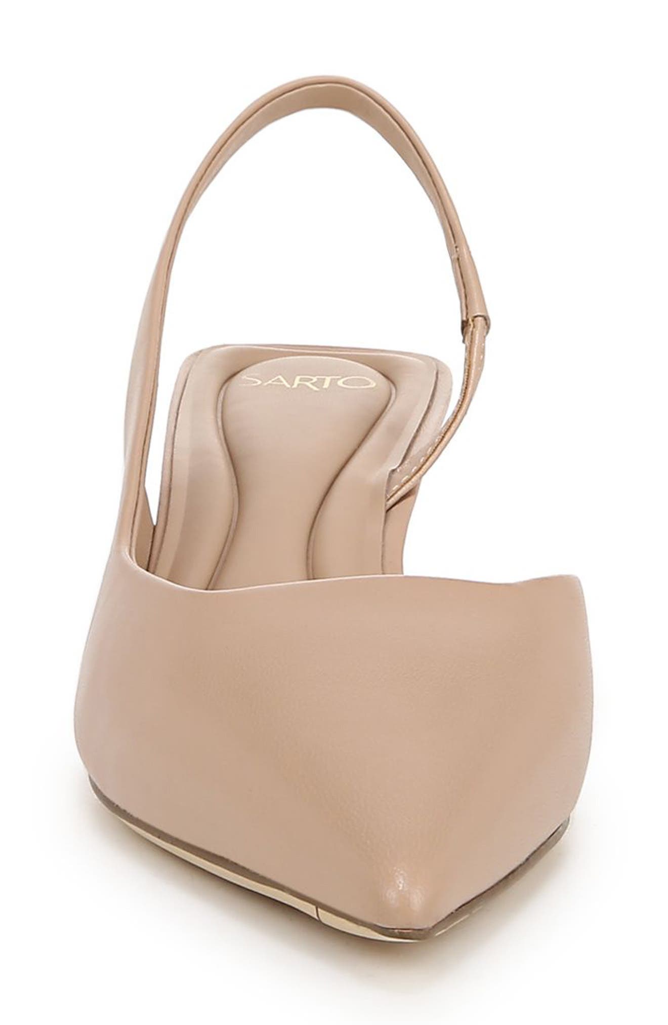 Devin Kitten Heel Slingback Pump, Alternate, color, SAND