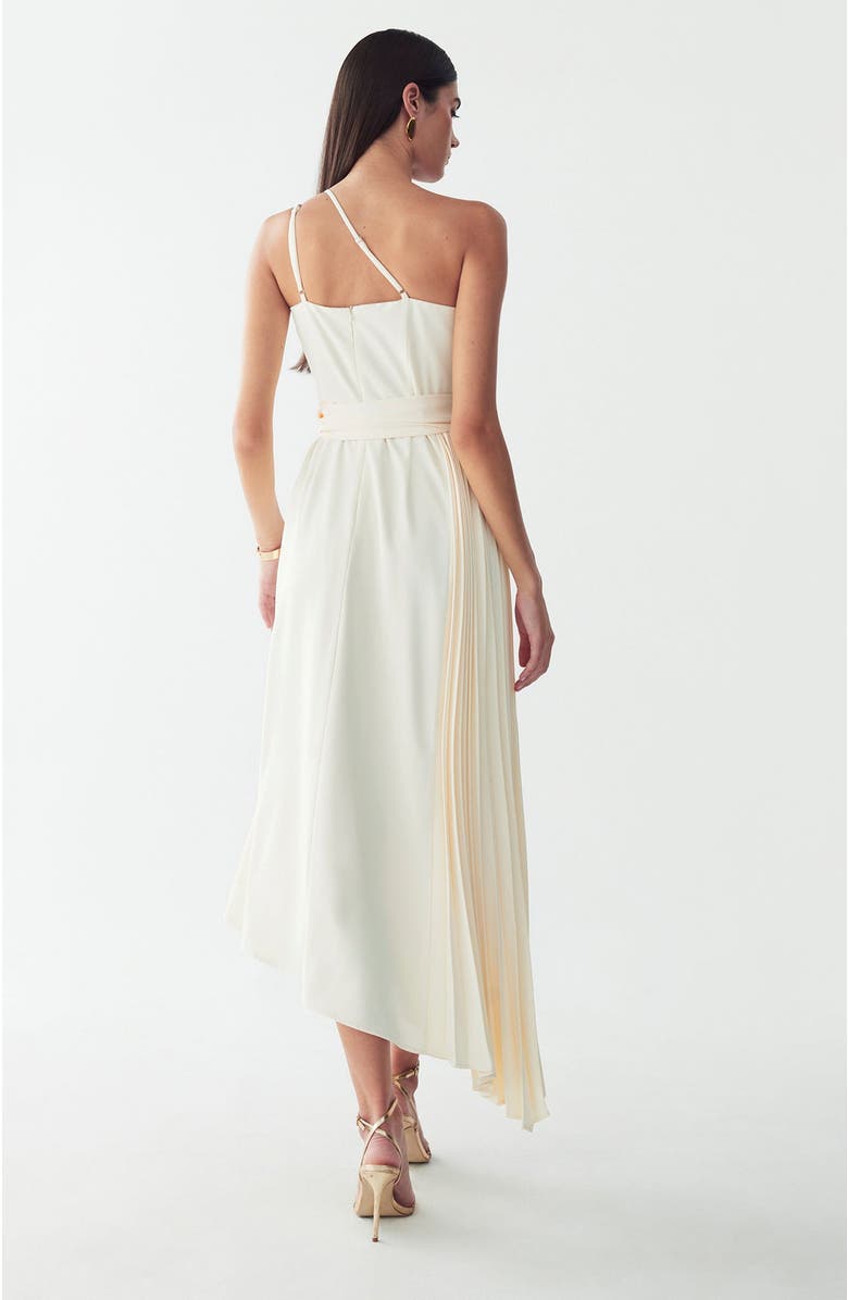 WILLA Gloss Midi Dress, Alternate, color, Off White