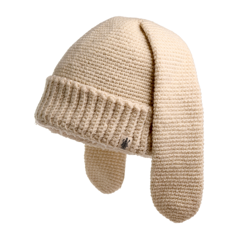 Hand Knit Rib EarPup Hat