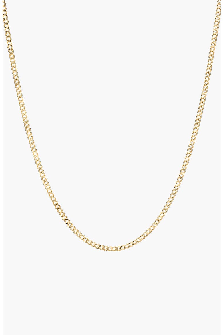 Curb Chain Necklace, Main, color, Yellow Gold