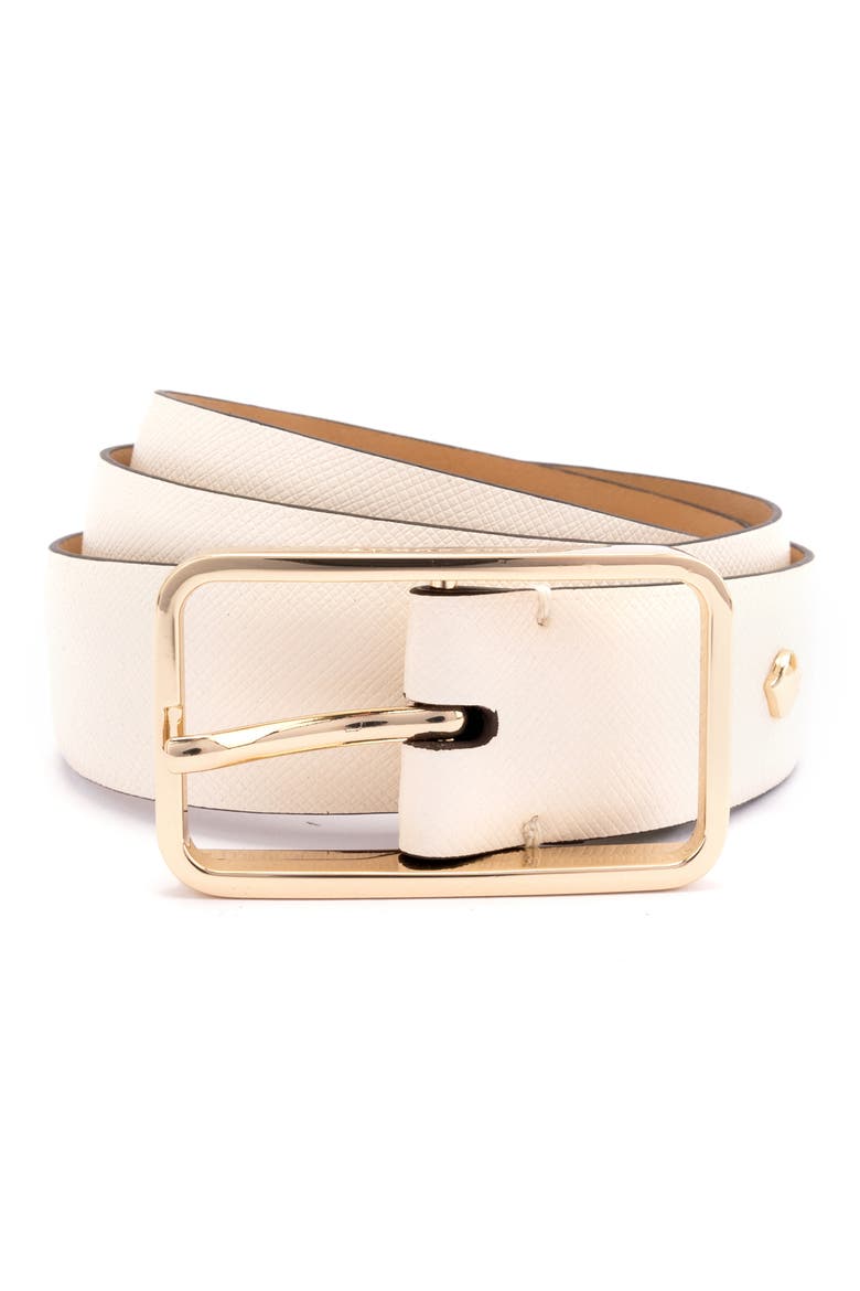 mel leather belt, Alternate, color, PARCHMENT
