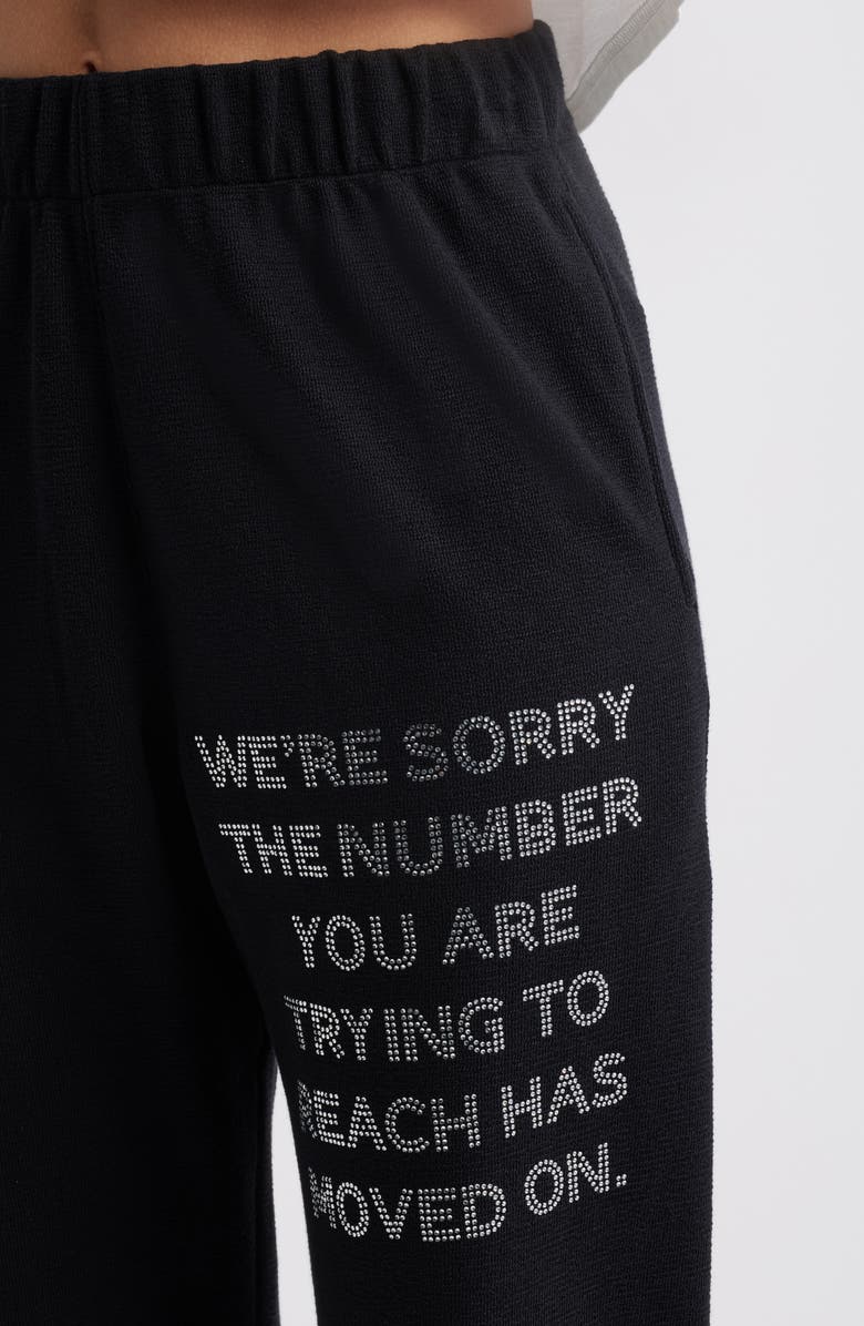 BOYS LIE 1-800 Mac Embellished Slim Cotton Graphic Joggers, Alternate, color, Black