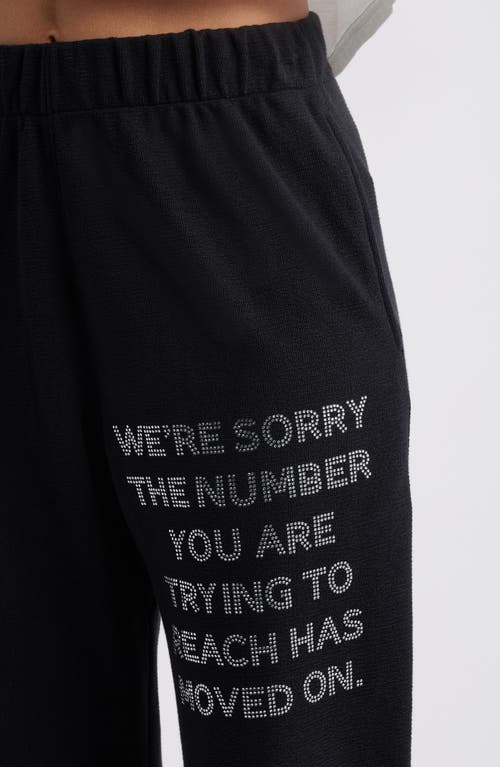 Boys Lie 1-800 Mac Embellished Slim Cotton Graphic Joggers In Black