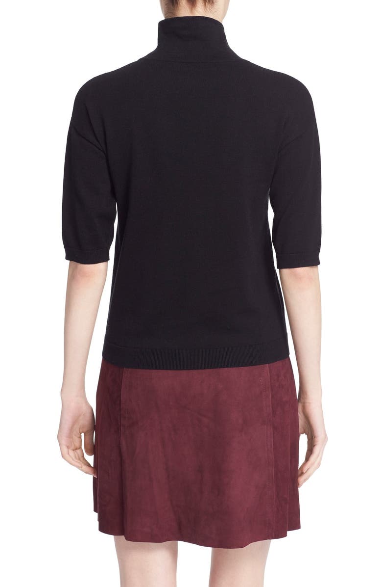 Kate Spade New York cotton blend mock neck sweater, Alternate, color,