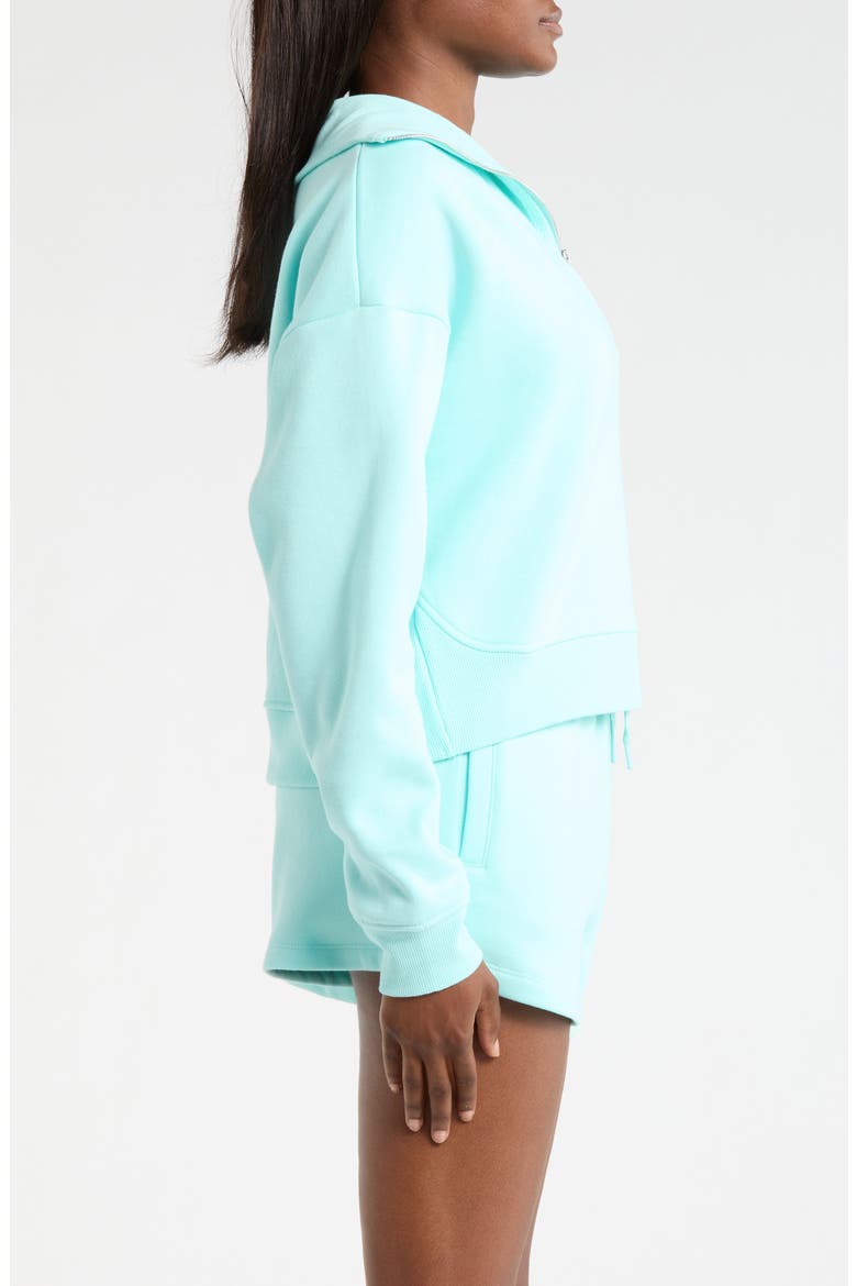 LuxeFleece Quarter Zip Sweatshirt, Alternate, color, LIMPET SHELL
