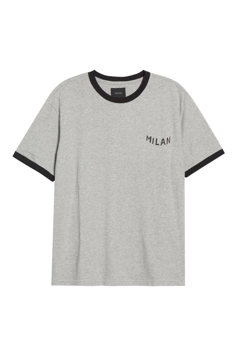 Milan Ringer Graphic T-Shirt, Main, color, GRAY