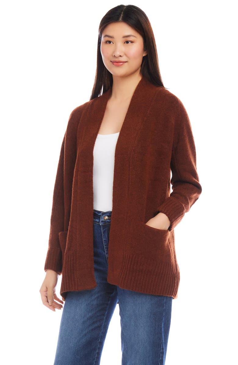 Karen Kane Open Front Cardigan, Alternate, color, 