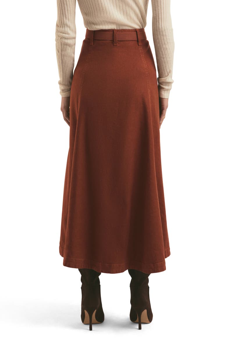 Favorite Daughter The Lila Linen Blend A-Line Skirt, Alternate, color, 