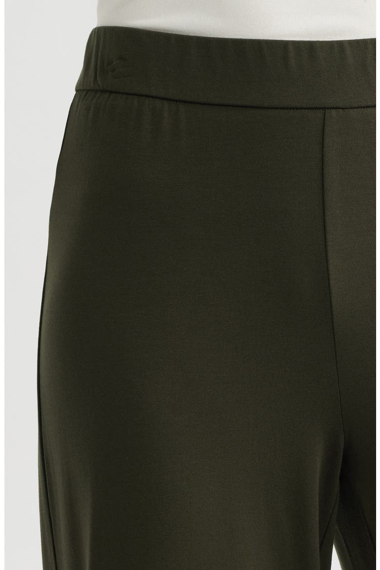 Side Slit Wide Leg Ankle Pants, Alternate, color, WOODLAND