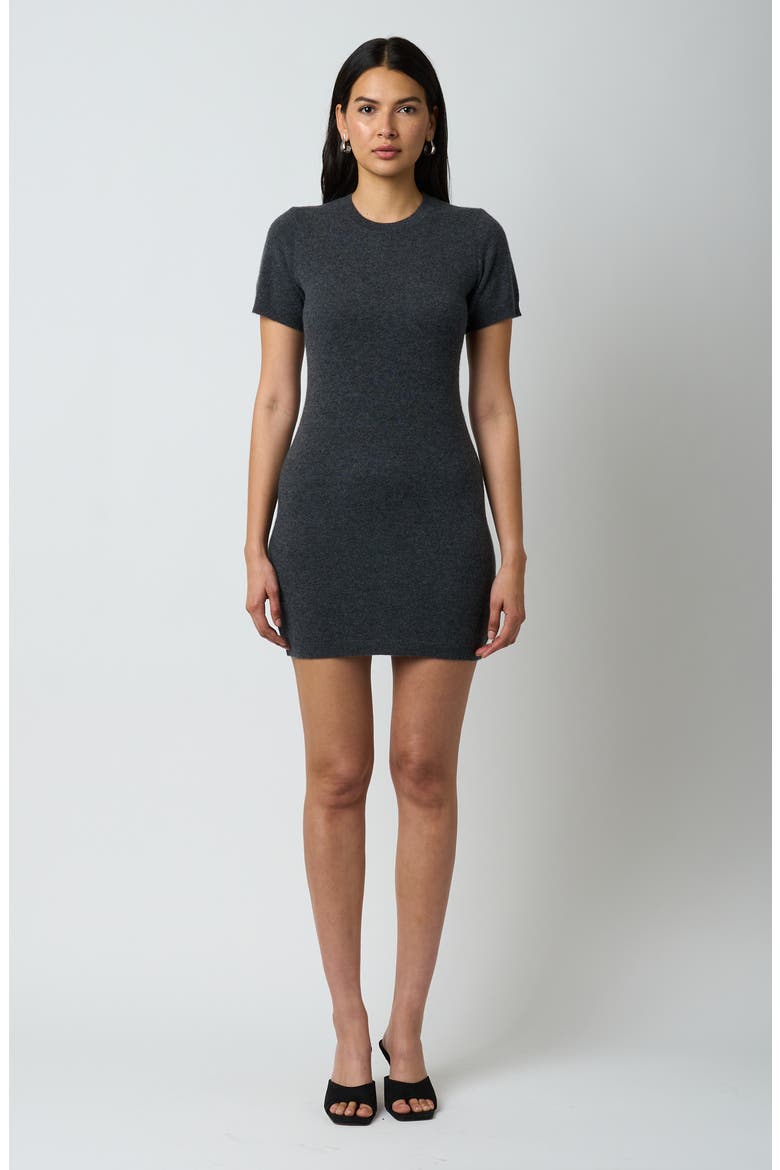 Cataleya Cashmere Sweater Minidress, Alternate, color, HEATHER GREY