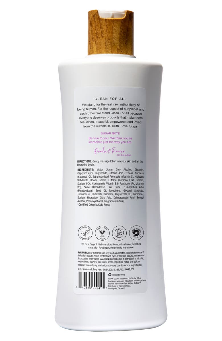 RAW SUGAR Moisture Loving Body Lotion - Brightening, Alternate, color,