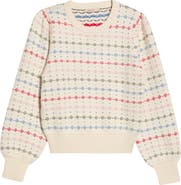 Marine Layer Alma Puff Sleeve Cotton Blend Sweater
