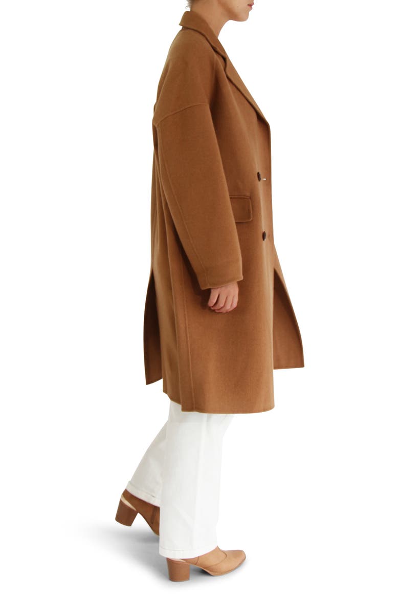 Amnesia Oversized Wool Blend Coat, Alternate, color, CAMEL