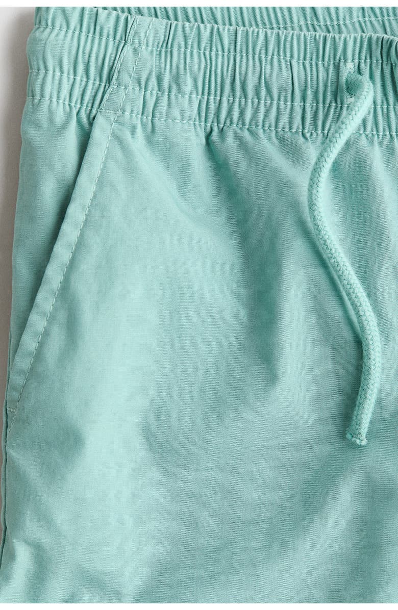 H&M Cotton Shorts, Alternate, color, Turquoise
