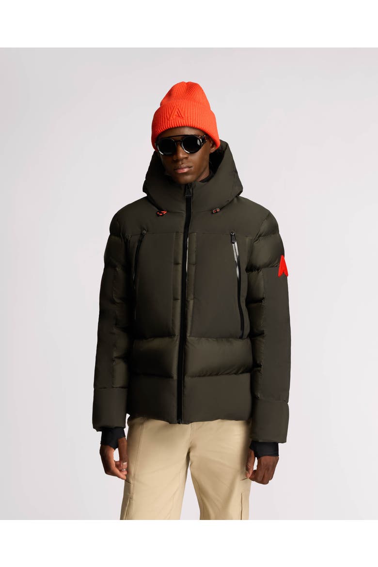 Barren Heavyweight Multi-Tone Puffer with Semi-Lustrous Finish, Main, color, Moss