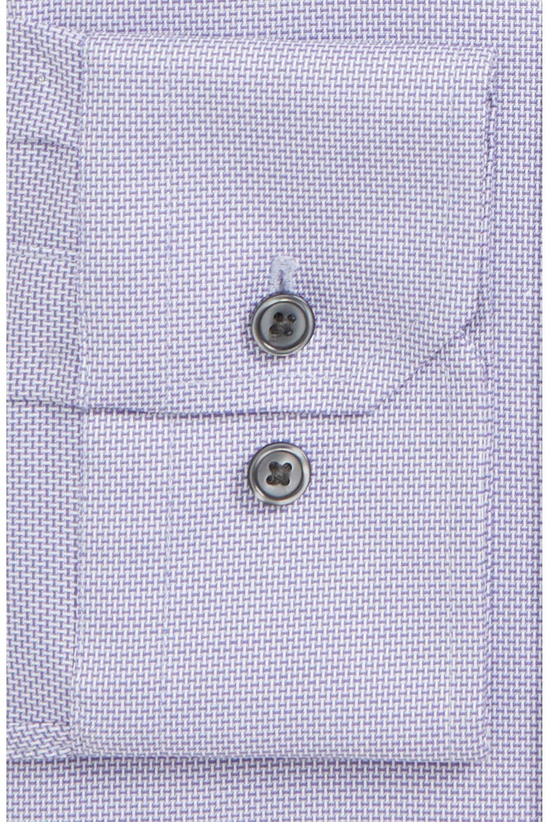 Trim Fit Stretch No-Iron Solid Dress Shirt, Alternate, color, PURPLE SPRAY
