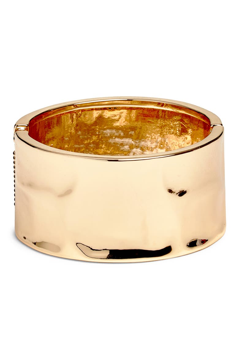 Molten Metal Bangle, Main, color, GOLD