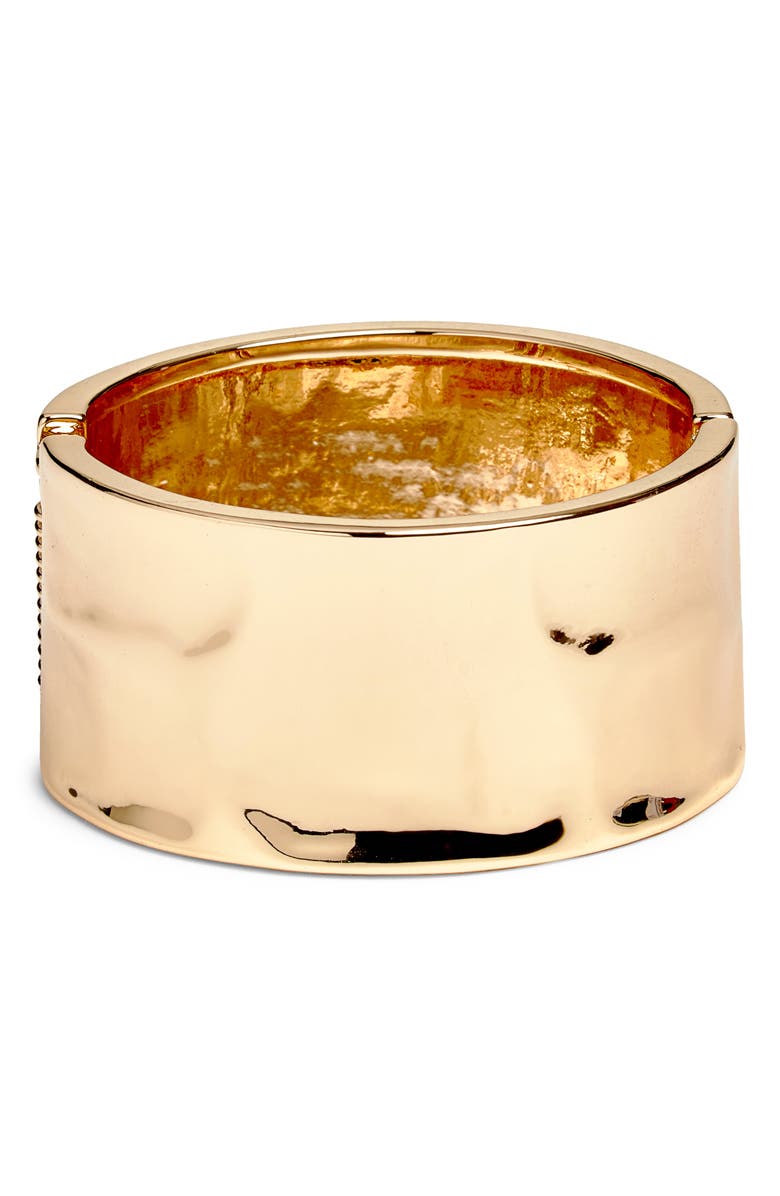 Open Edit Molten Metal Bangle, Main, color, Gold