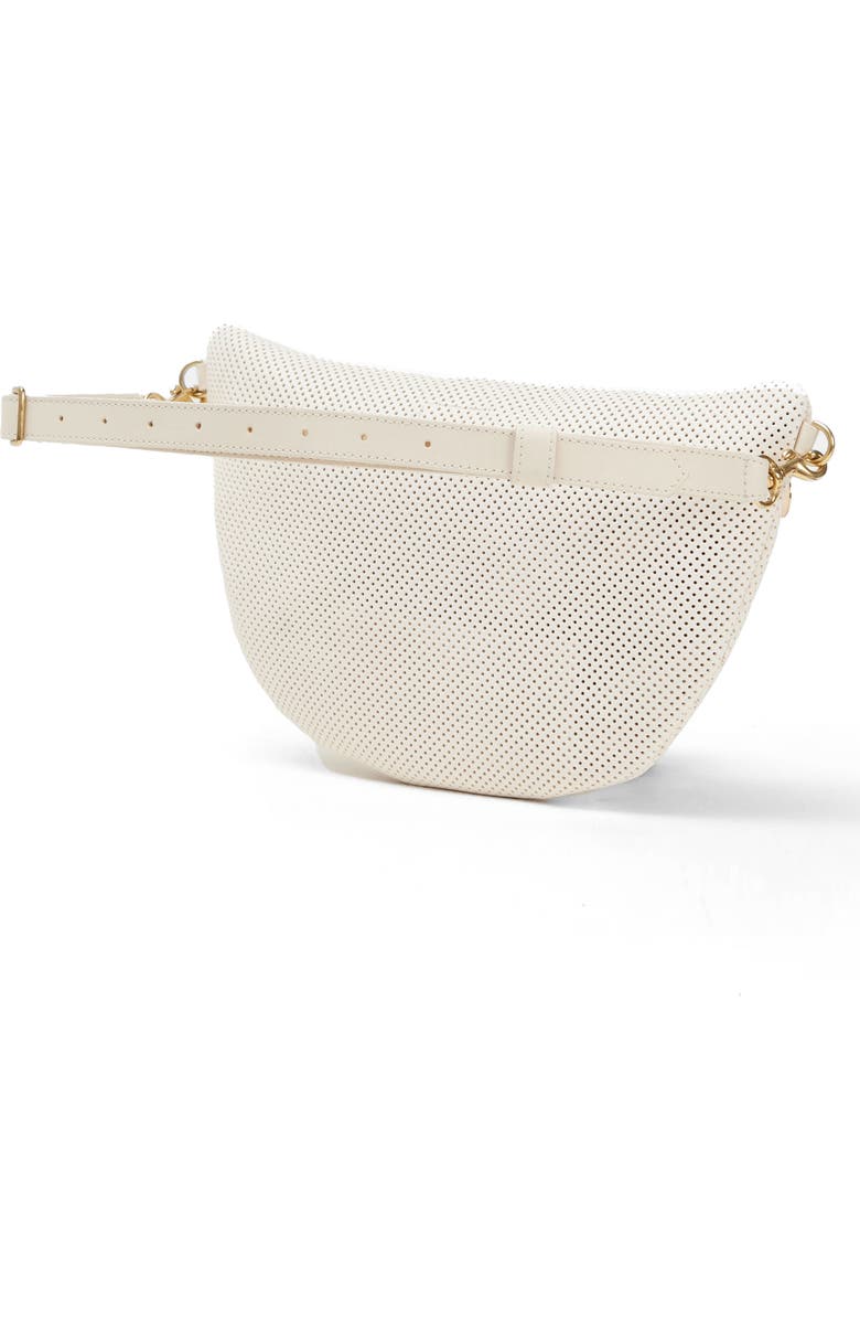 Clare V. Grande Perforated Leather Belt Bag, Alternate, color,